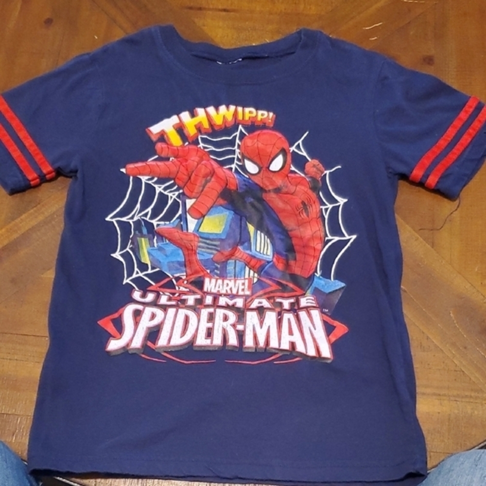 🐻 Marvel Navy and Red Spider-Man Kids Tee